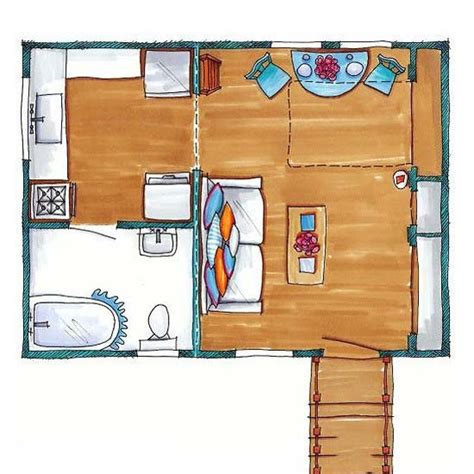 50平米两室两厅一卫户型图_土巴兔装修效果图