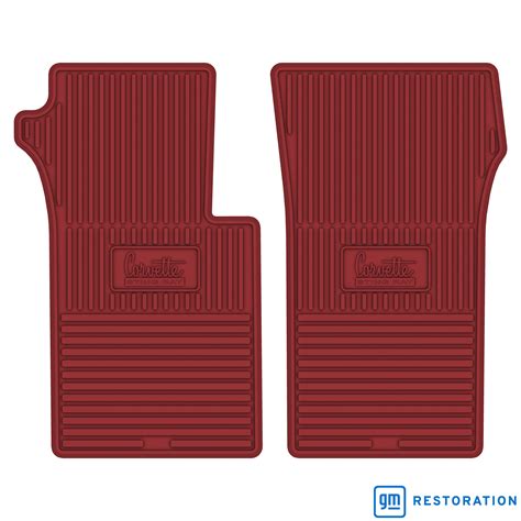 66-67 CHEVROLET 'CORVETTE STING RAY' FLOOR MATS - RED