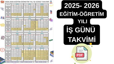 2026 YILI TAKVİMİNİ İNDİR PDF – ÇALIŞKAN OKUL
