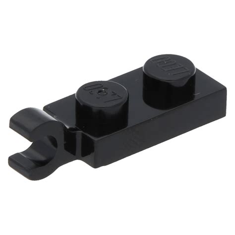 LEGO Einzelteil 63868 - Black Plate, Modified 1 x 2 with Clip ...