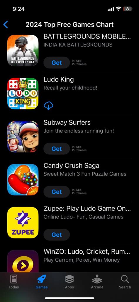 Apple's app store releases 2024 top free games ranking, Zupee among top ...