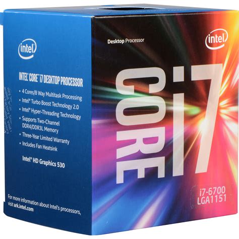 Intel Core i7-6700 3.4 GHz Quad-Core Processor BX80662I76700 B&H