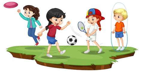Playing Sports Cartoon 的图像结果