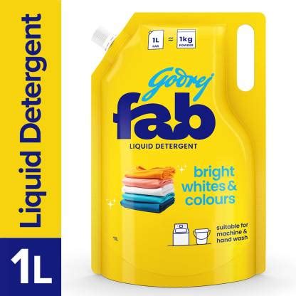 Godrej Fab Refill Pouch for Machine & Hand Wash Fresh Liquid Detergent ...
