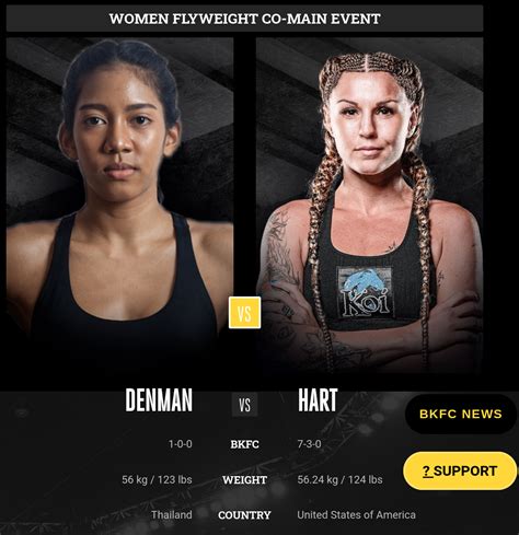Britain Hart vs Po Denman in the Co-Main Event for BKFC Thailand 5 : r/BareKnuckleFC