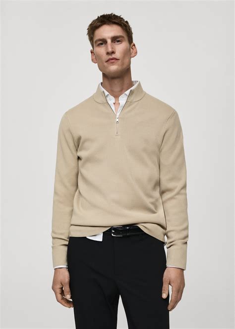 Jersey perkins cremallera - Hombre | MANGO México