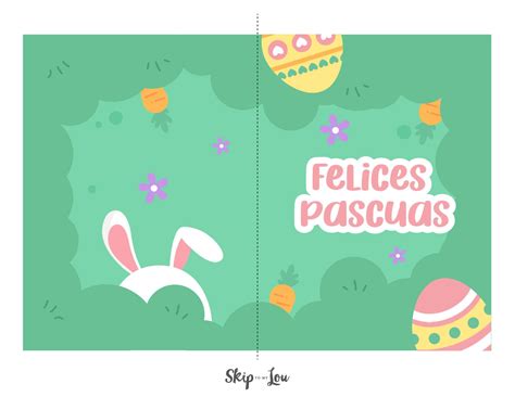 Colorful Happy Easter in Spanish Printable Cards | Skip To My Lou