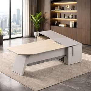 Lakdi The Furniture Co Director and Executive L-Shaped Office Table ...