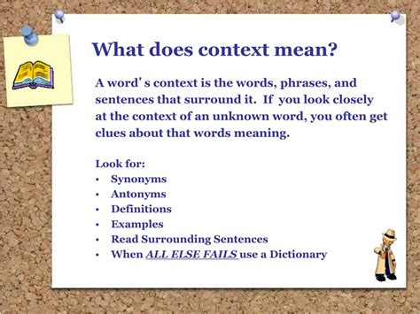 PPT - Mastering Context: Understanding Unknown Words PowerPoint ...