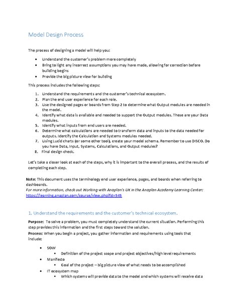 Model+Design+Process+with+ Disco - Model Design Process The process of ...