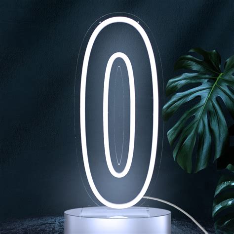 Image result for 0 Number Neon Sign