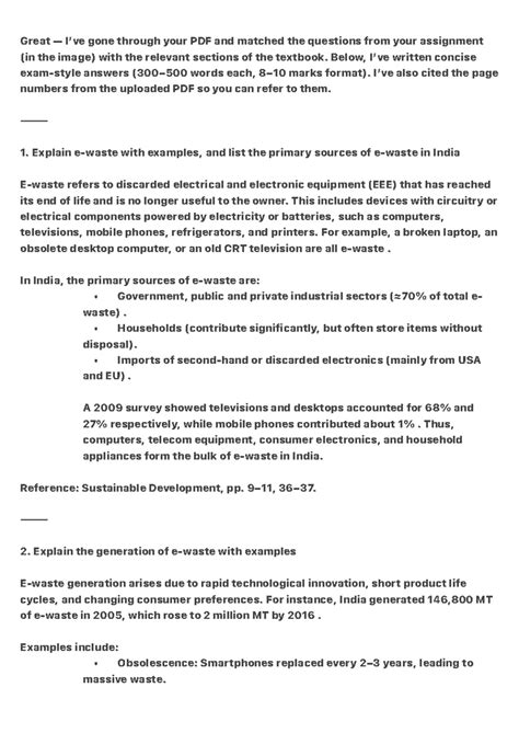 E-Waste Management in India: Insights and Challenges (ENV 101) - Studocu