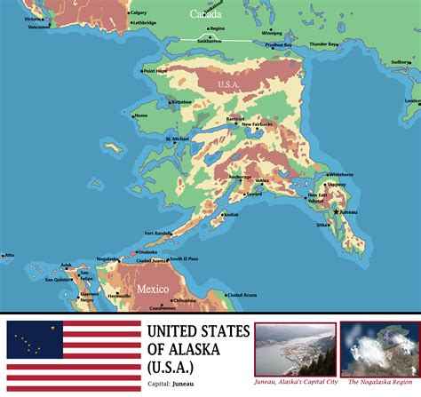 Alaskan Mountain Range Map