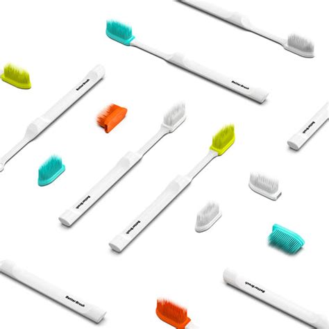 The Forever Toothbrush - Nano Silicone Bristles ( 1 Brush Handle + 6 B ...