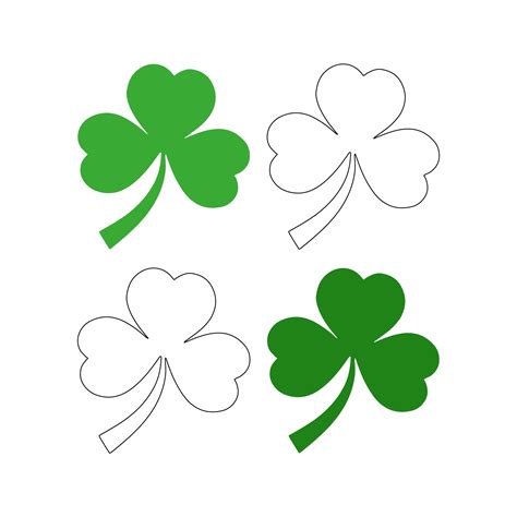 Shamrock Cutouts Printable