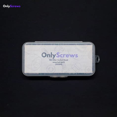 M3 Allen Socket head SS304 assorted box – OnlyScrews