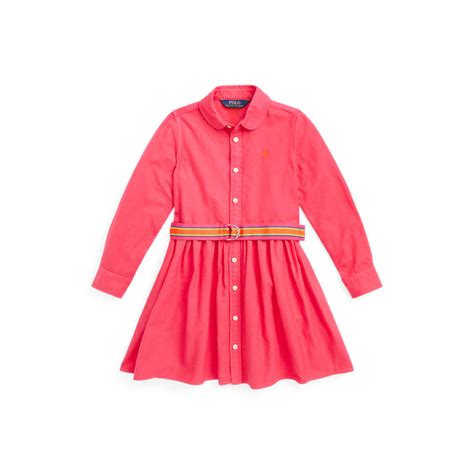 Belted Cotton Oxford Shirtdress for Children | Ralph Lauren® IN