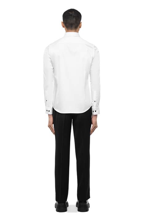 White Cotton Shirt with Zip Accents - SDS I KUSHAL SHAH