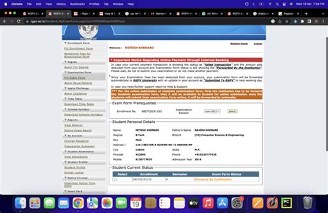 [Resolved] Rajiv Gandhi Proudyogiki Vishwavidyalaya [RGPV] — Exam form ...