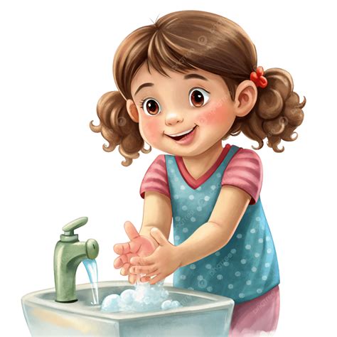 Girl Washing Hands Clip Art Girl Washing Her Hands: Over 1,456