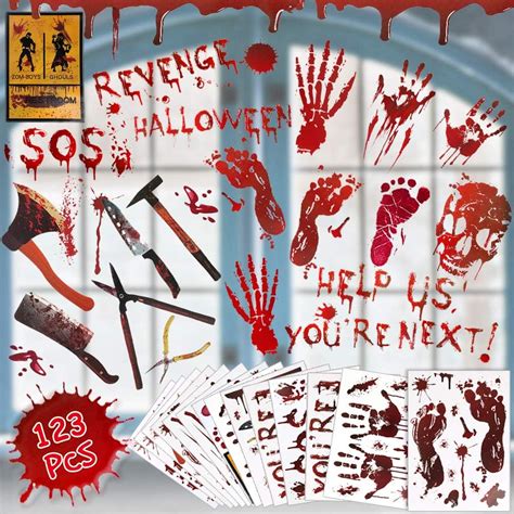 ESSENSON 123 PCS Halloween Decorations Stickers Window Wall India | Ubuy