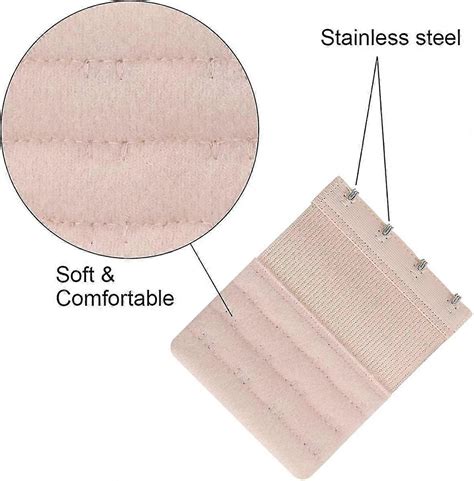 6 Pack Bra Strap Extenders Set 4 Hooks - White, Black And Nude | Fruugo UK