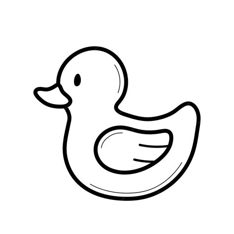Premium Vector | Bath rubber duck. Hand drawn element in doodle sketch ...