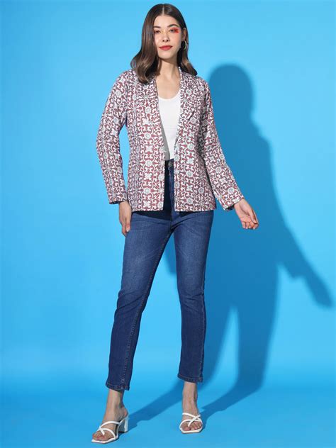 Women's Jompers Regular Fit Single Breasted Blazer, Light Pink – Matwali