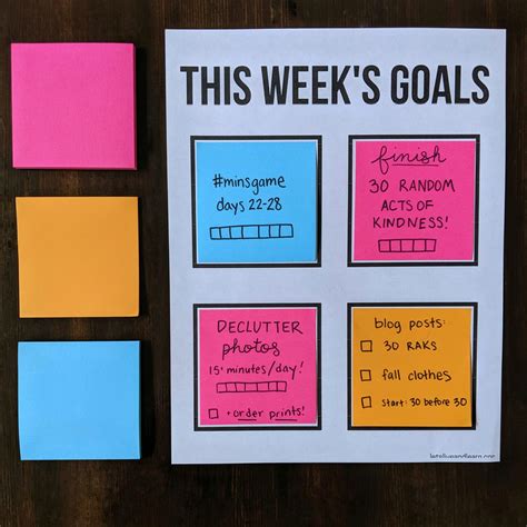 Printable Post It Notes Template - KAESG BLOG
