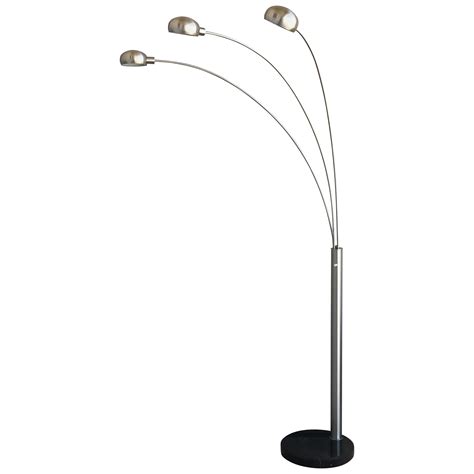 Marble Base Chrome Arc Lamp at 1stDibs