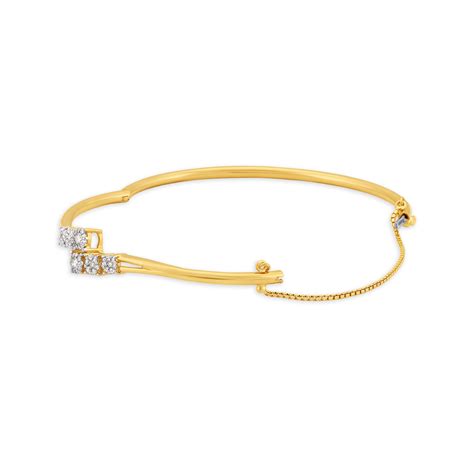 Yellow Gold Diamond Bangle