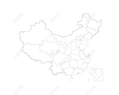 中国地图 元素分层 ai 矢量 文件 - NicePSD 优质设计素材下载站