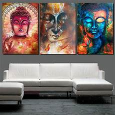 Buddha Paintings For Living Room by Hd Printed Abstract Buddha Wall 3 Canvas Living Buddha Paintings For Living Room