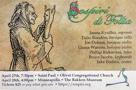Sospiri di Follia, Twin Cities, Minnesota, Saint Paul, 27 April to 28 ...