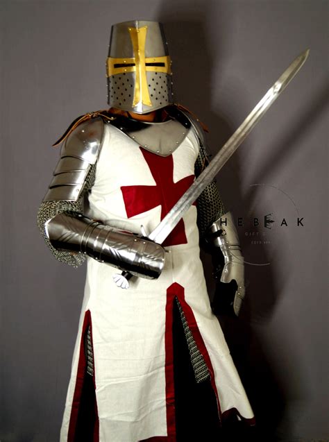 The Ultimate Templar Knight Armor Full Body Suit Medieval Costume for ...