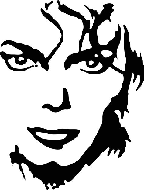Michael Jackson Face Silhouette