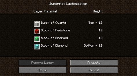 Image result for How to Make a Custom Superflat Preset Java