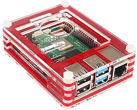 Raspberry PI 4 B+ Case 9 Layer Acrylic case with Abs Case 1gb 2gb 4gb ...