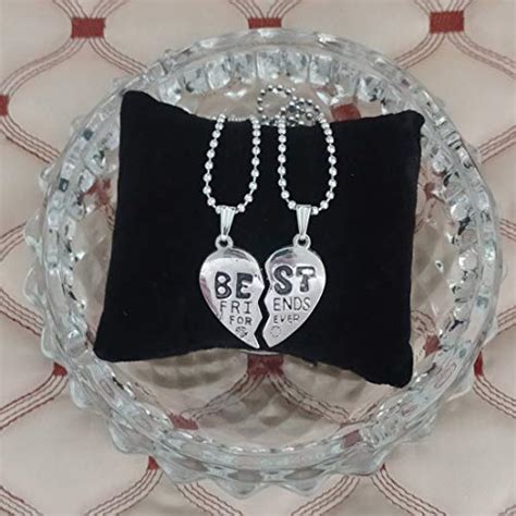 Buy Sullery Best Friend Forever Friendship Broken Heart-Shape Pendant ...