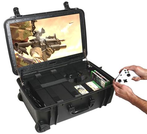 Xbox One X/S Portable Gaming Station with Built-in Monitor and Speakers ...