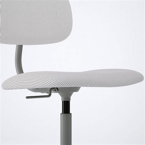 BLECKBERGET swivel chair, Klovsta white/grey - IKEA
