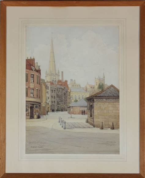 Frank Mole (1891-1976) - Framed Mid 20th Century Watercolour, Church Road