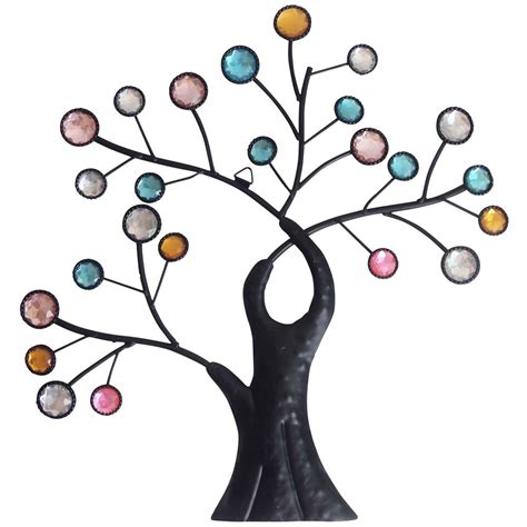 Hour 12" Colorful Metal Art Tree Wall Decor : Amazon.in: Home & Kitchen