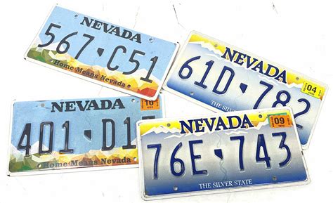 Lot - (10pc) Nevada License Plates