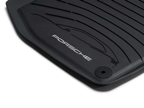 Rubber interior floor mats. Porsche 95C (H2) Macan Electric LHD - Left ...