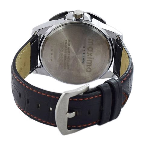 Maxima ATTIVO Men Black Dial Analogue Watch - 38121LMGI