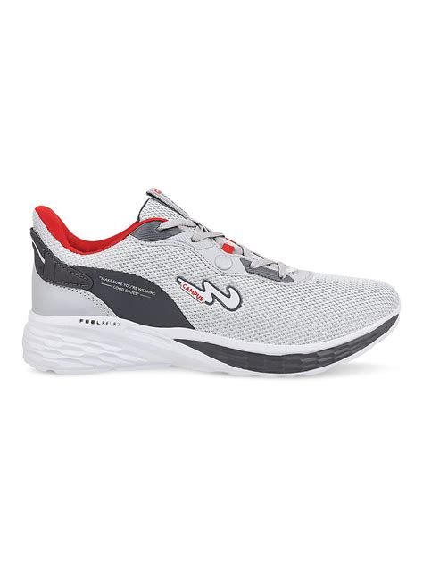 Buy Running Shoes For Men: Camp-Smart-L-Gry-Red | Campus Shoes