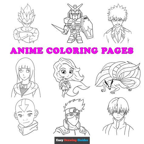 Free Printable Anime Coloring Pages for Kids