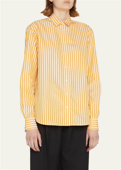 Toteme Signature Stripe Collared Shirt - Bergdorf Goodman