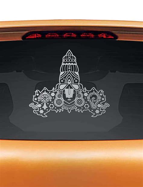 Tirupati Balaji Flame Car Rear Glass Sticker – WallDesign